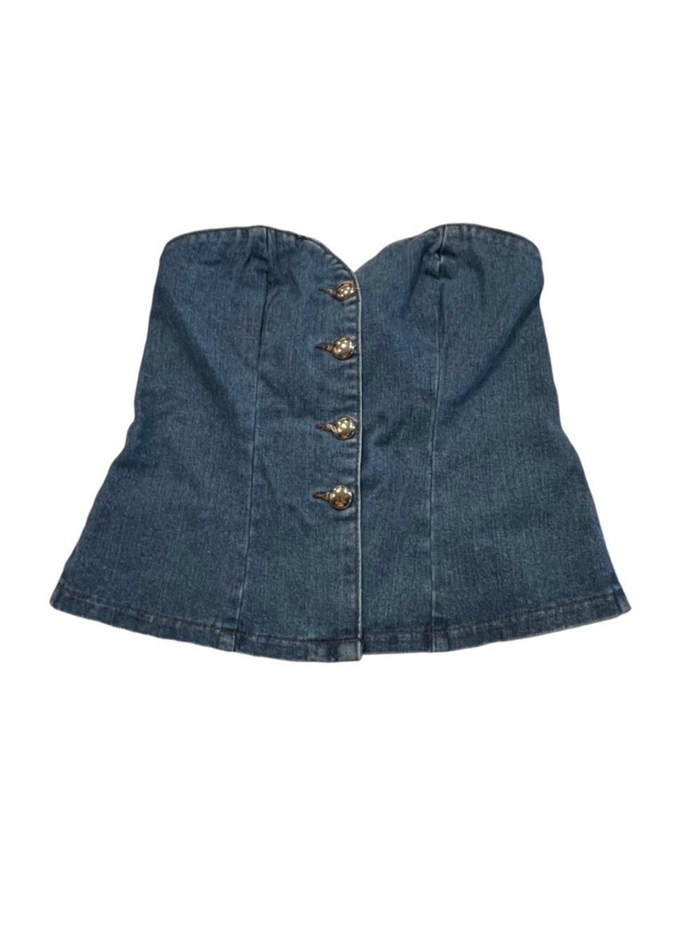 Sincerely Jules Strapless Denim Top NWT Size M